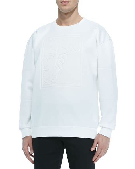 versace collection scuba sweatshirt w silk front pattern|Men's Versace Sweatshirts – Luxury Brands – Farfetch.